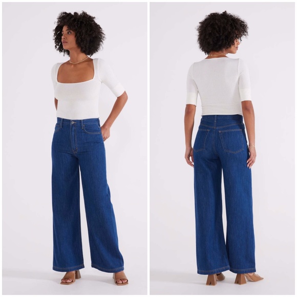 NWT Etica Devon Wide Leg Shallows Jeans Size 31